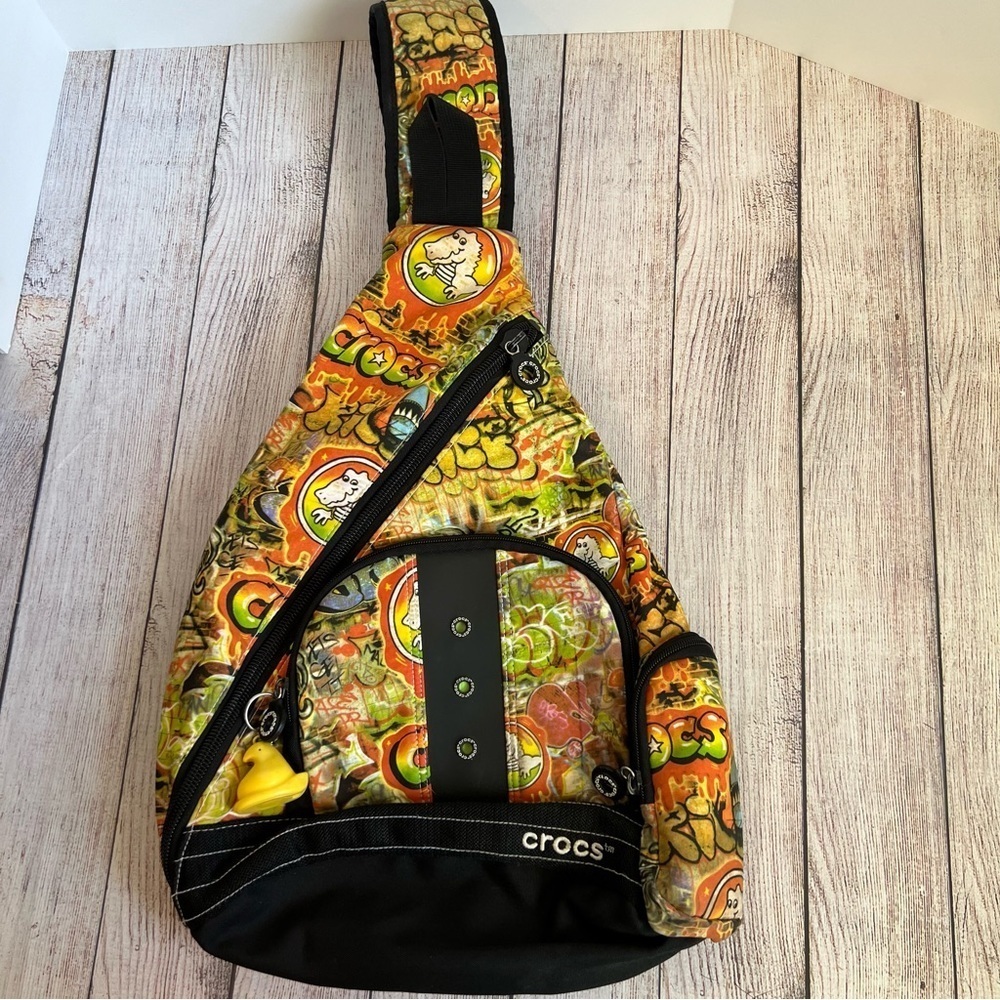CROCS Graffiti Sling Back Backpack Bag